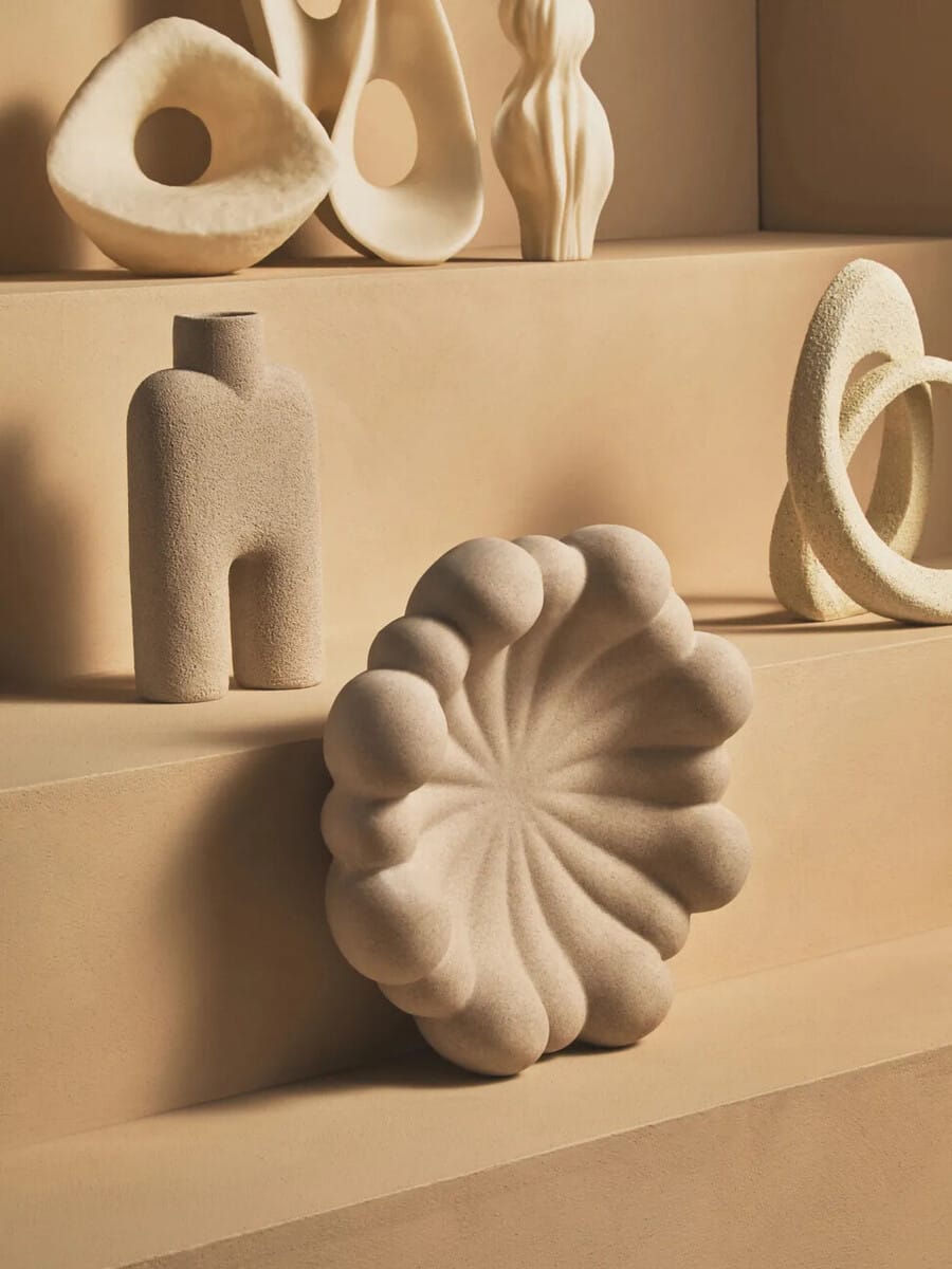 Esperance Accessories Broc Sandstone Effect Bubble Design Bowl House of Isabella UK