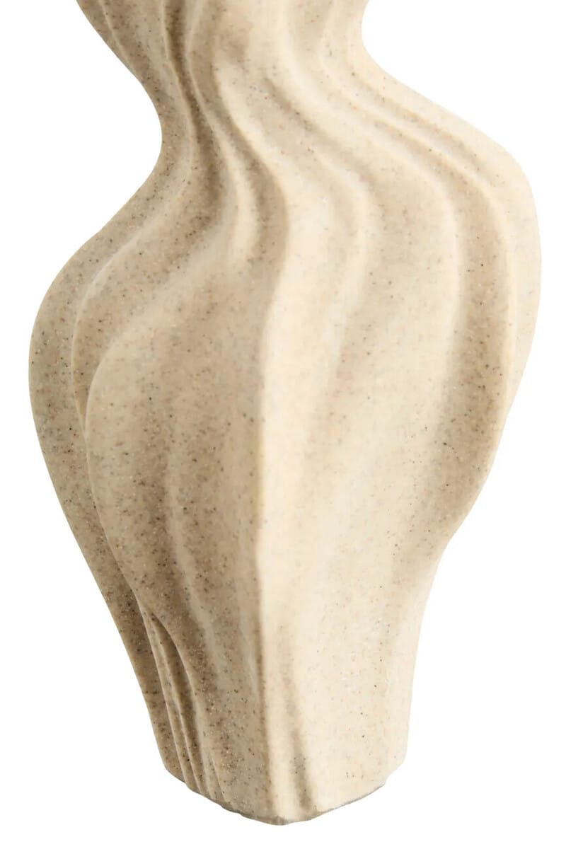 Esperance Accessories Broc Sandstone Effect Organic Twist Vase House of Isabella UK
