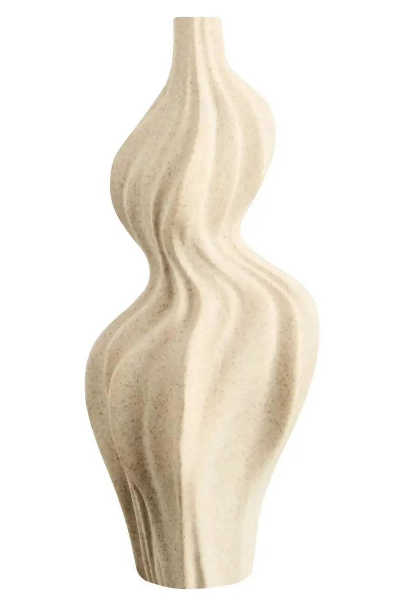 Esperance Accessories Broc Sandstone Effect Organic Twist Vase House of Isabella UK