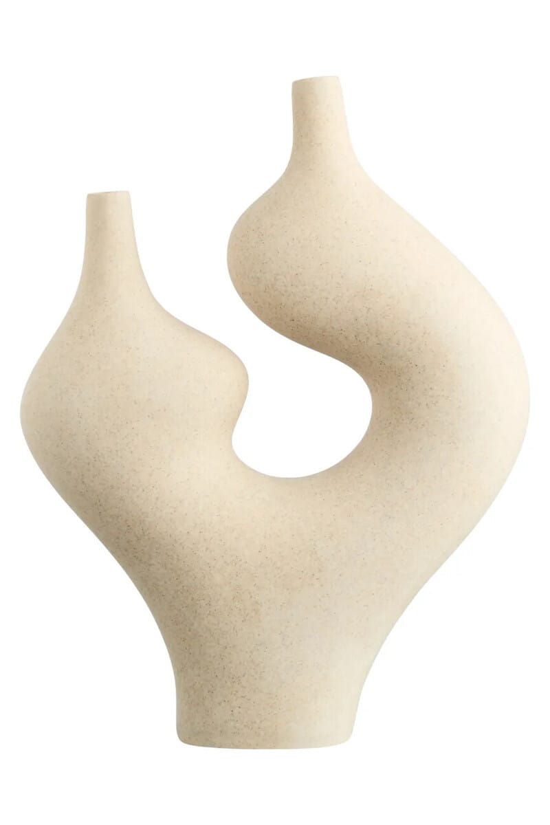 Esperance Accessories Broc Sandstone Effect Sculptural Vase House of Isabella UK