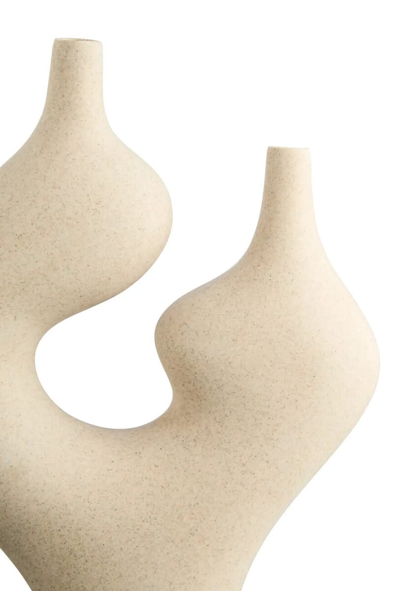 Esperance Accessories Broc Sandstone Effect Sculptural Vase House of Isabella UK
