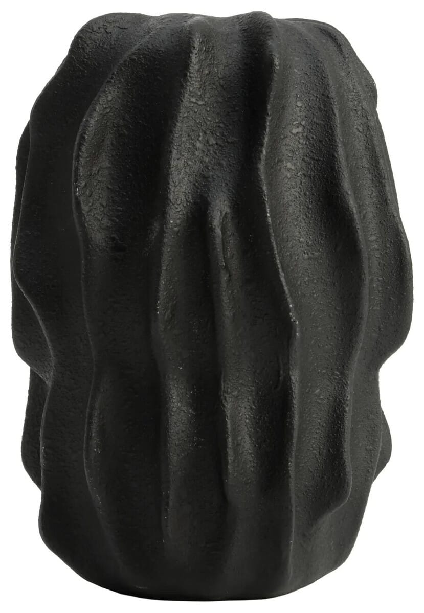 Esperance Accessories Broc Small Black Textured Vase House of Isabella UK