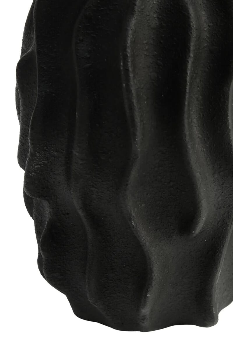 Esperance Accessories Broc Small Black Textured Vase House of Isabella UK