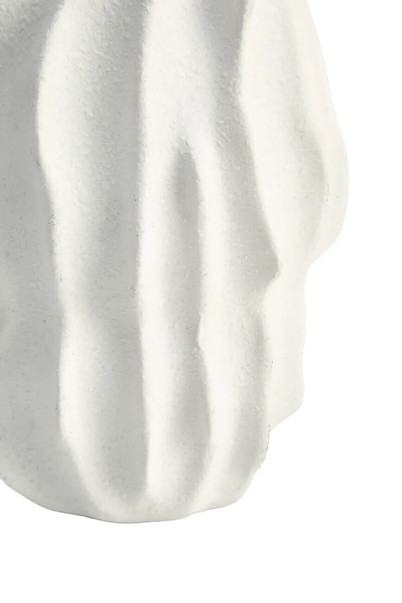 Esperance Accessories Broc Small White Textured Vase House of Isabella UK