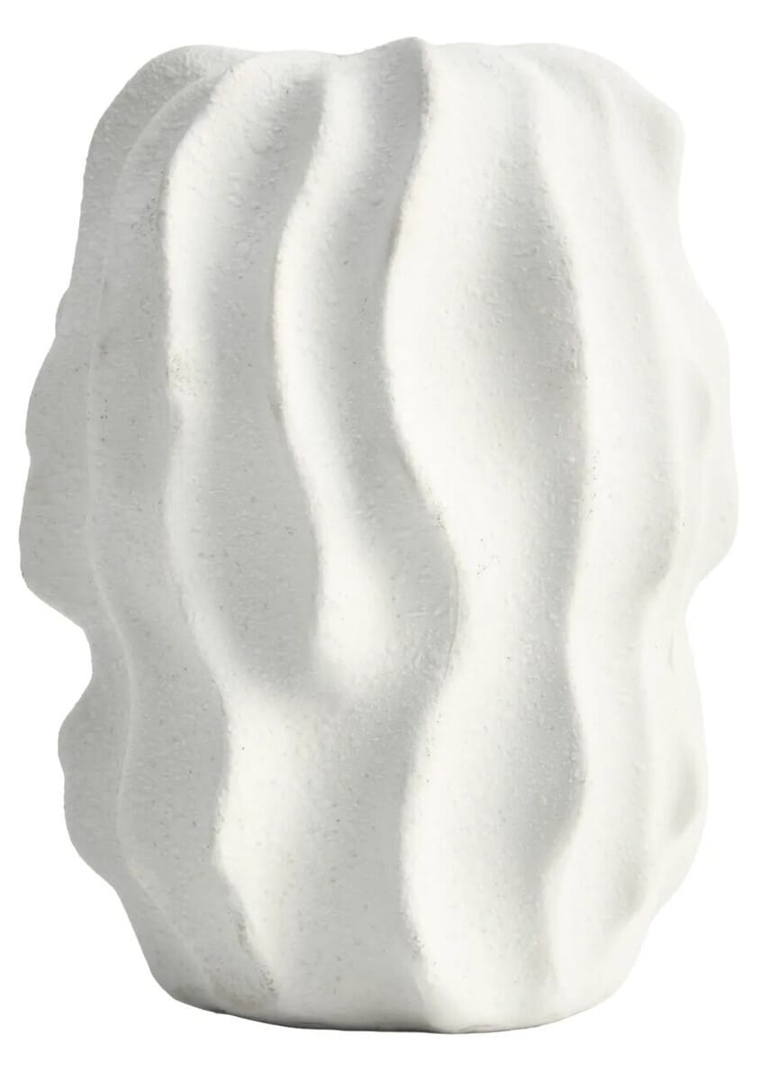 Esperance Accessories Broc Small White Textured Vase House of Isabella UK