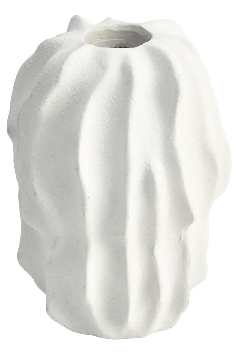 Esperance Accessories Broc Small White Textured Vase House of Isabella UK