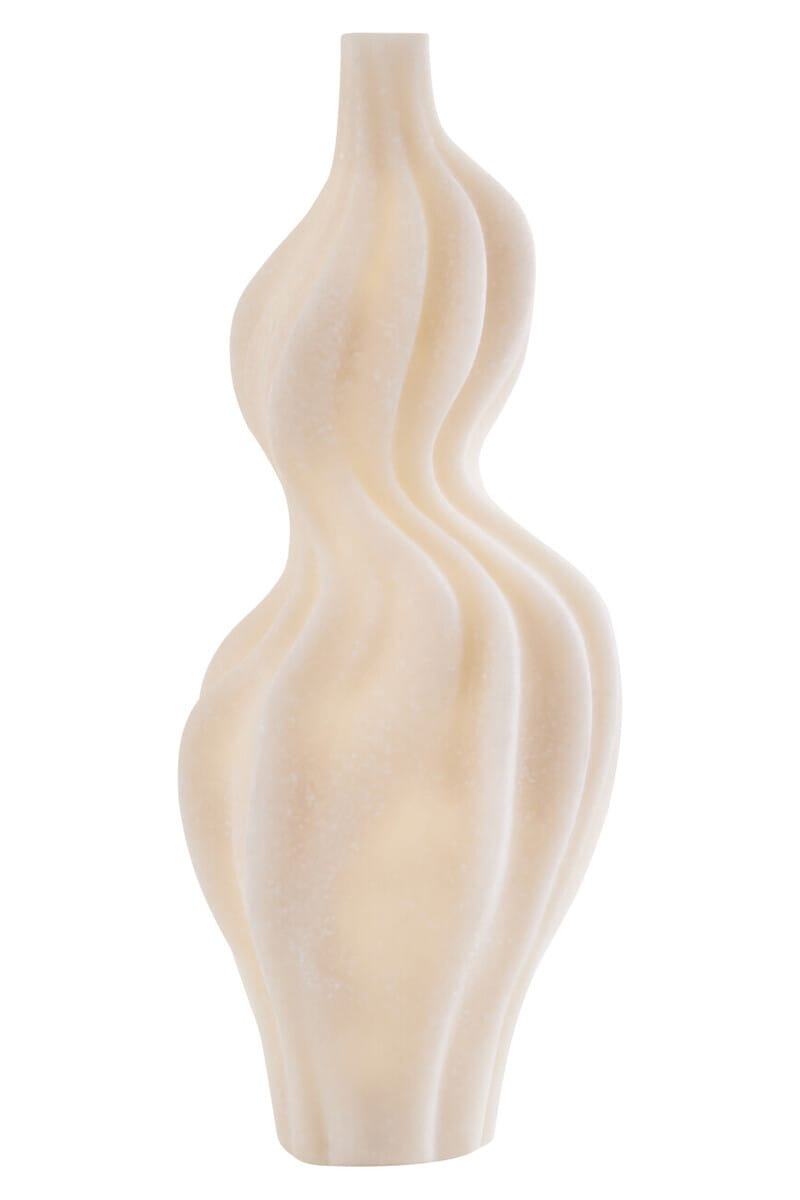 Esperance Accessories Broc White Marble Effect Organic Twist Vase House of Isabella UK
