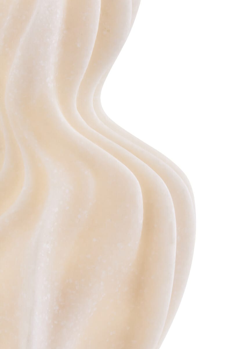 Esperance Accessories Broc White Marble Effect Organic Twist Vase House of Isabella UK