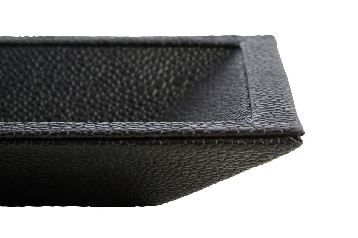 Esperance Accessories Cardona Black Shagreen Effect Trinket Dish House of Isabella UK