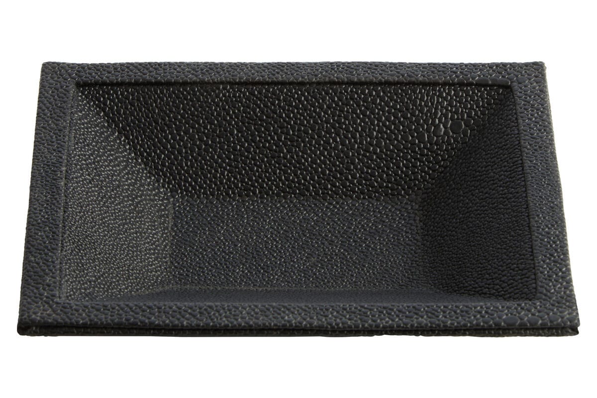 Esperance Accessories Cardona Black Shagreen Effect Trinket Dish House of Isabella UK
