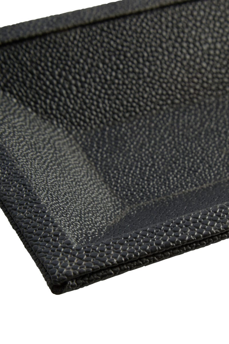 Esperance Accessories Cardona Black Shagreen Effect Trinket Dish House of Isabella UK