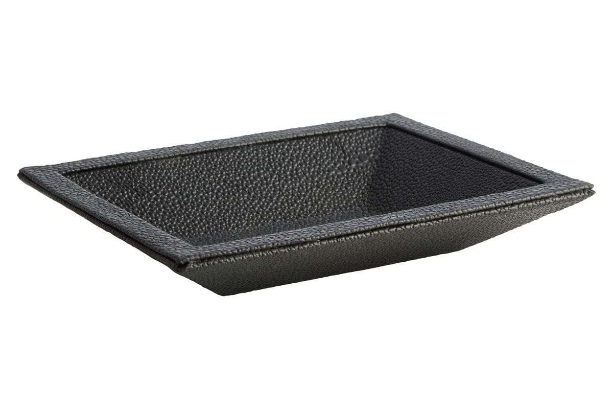 Esperance Accessories Cardona Black Shagreen Effect Trinket Dish House of Isabella UK