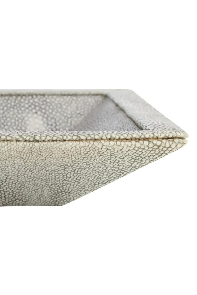 Esperance Accessories Cardona Grey Shagreen Effect Trinket Dish House of Isabella UK