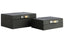 Esperance Accessories Cardona Set of Two Black Shagreen Effect Trinket Boxes House of Isabella UK