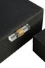 Esperance Accessories Cardona Set of Two Black Shagreen Effect Trinket Boxes House of Isabella UK