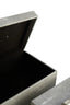 Esperance Accessories Cardona Set of Two Grey Shagreen Effect Trinket Boxes House of Isabella UK