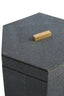 Esperance Accessories Cardona Set Of Two Hexagonal Blue Shagreen Effect Trinket Boxes House of Isabella UK