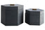 Esperance Accessories Cardona Set Of Two Hexagonal Blue Shagreen Effect Trinket Boxes House of Isabella UK