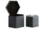Esperance Accessories Cardona Set Of Two Hexagonal Blue Shagreen Effect Trinket Boxes House of Isabella UK
