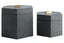 Esperance Accessories Cardona Set Of Two Hexagonal Blue Shagreen Effect Trinket Boxes House of Isabella UK