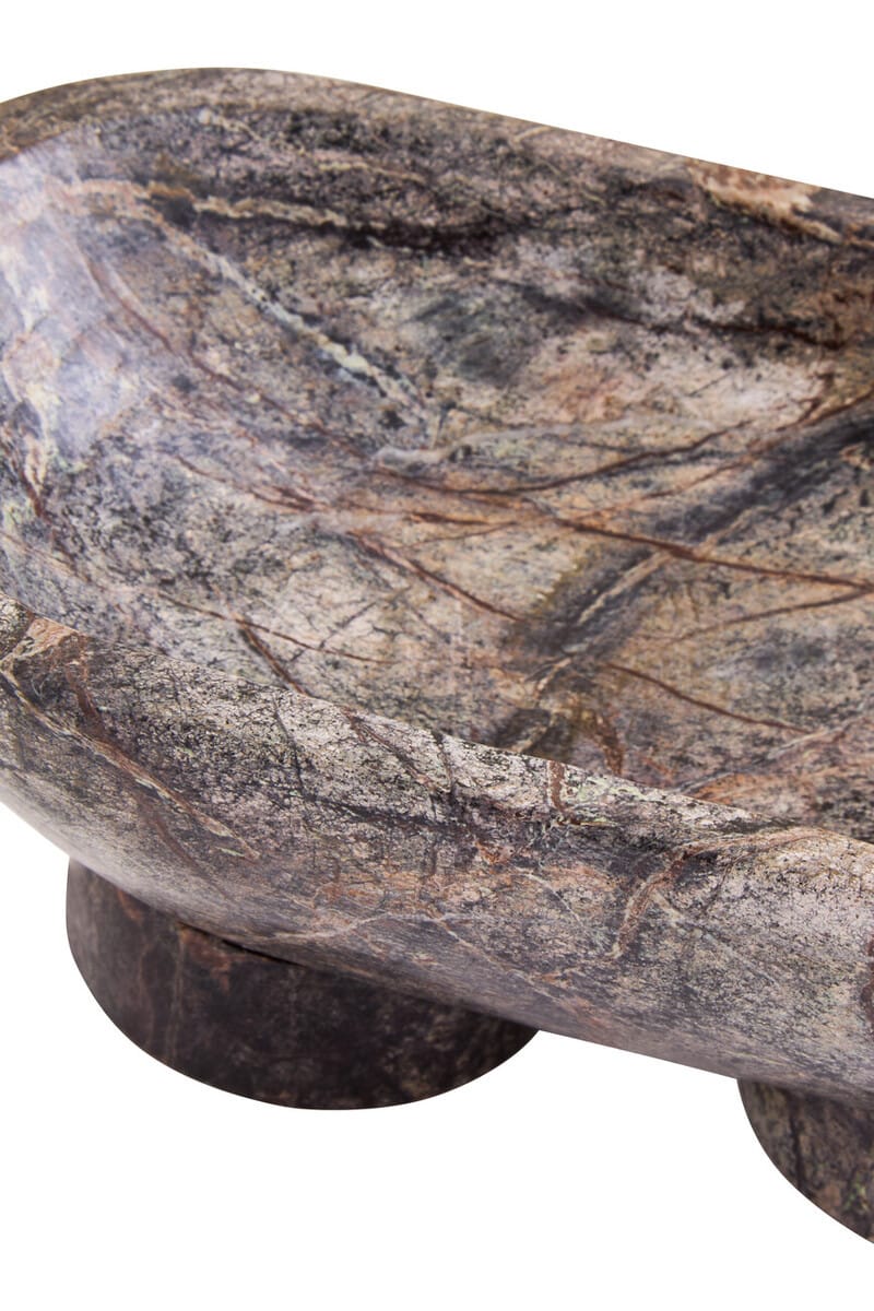 Esperance Accessories Fazio Forest Green Marble Pedestal Bowl House of Isabella UK