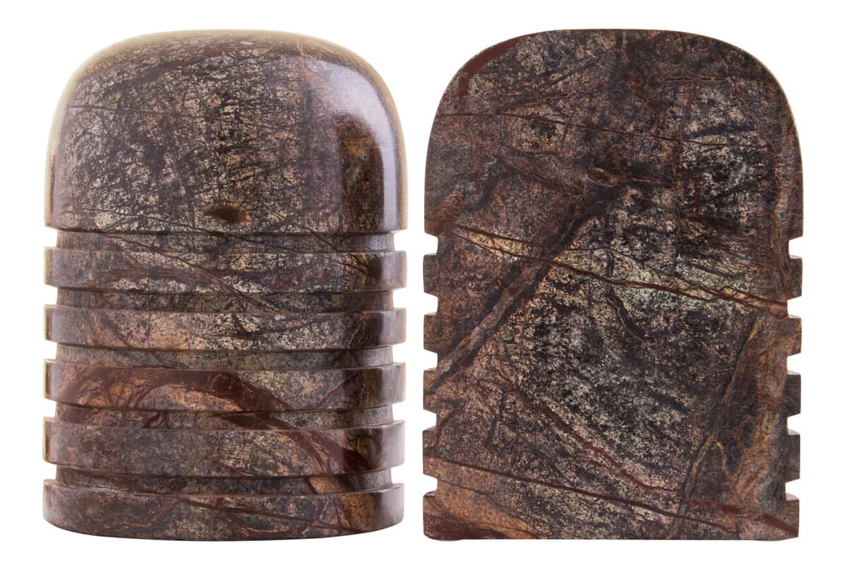 Esperance Accessories Fazio Set of Two Forest Green Marble Bookends House of Isabella UK