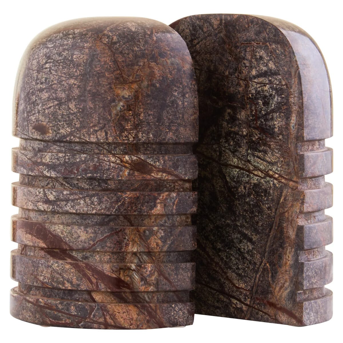 Esperance Accessories Fazio Set of Two Forest Green Marble Bookends House of Isabella UK