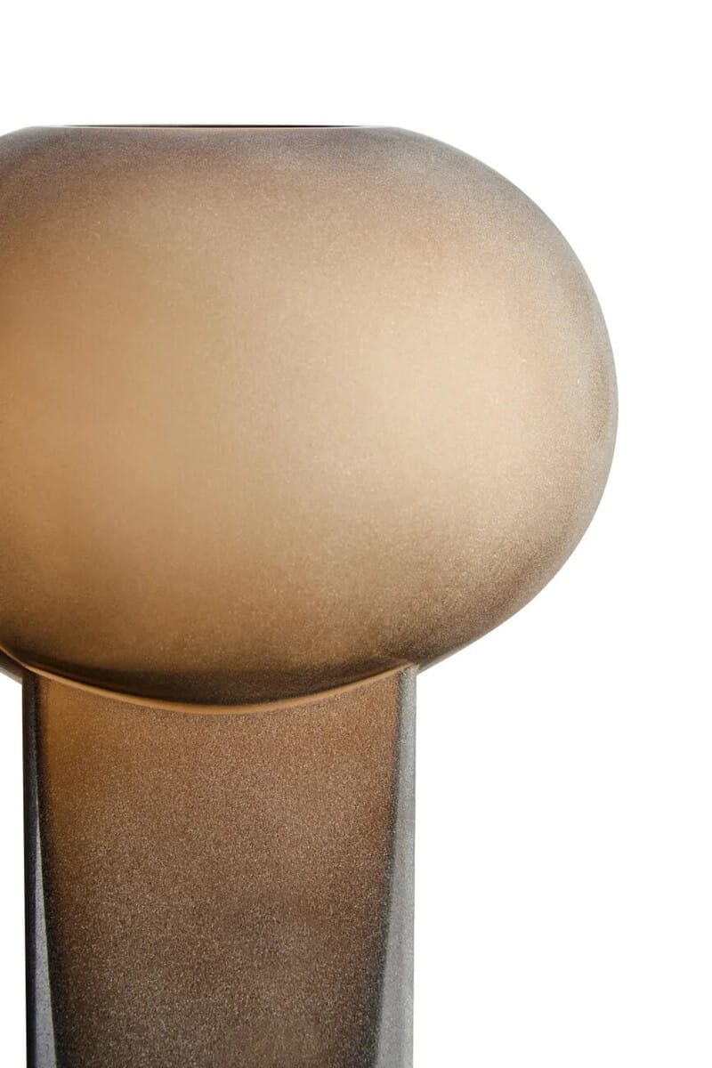 Esperance Accessories Gabi Large Opaque Brown Glass Vase House of Isabella UK