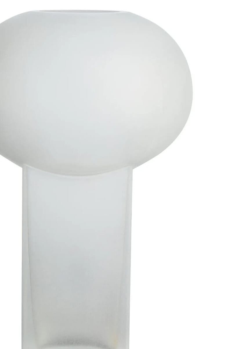 Esperance Accessories Gabi Large Opaque White Glass Vase House of Isabella UK
