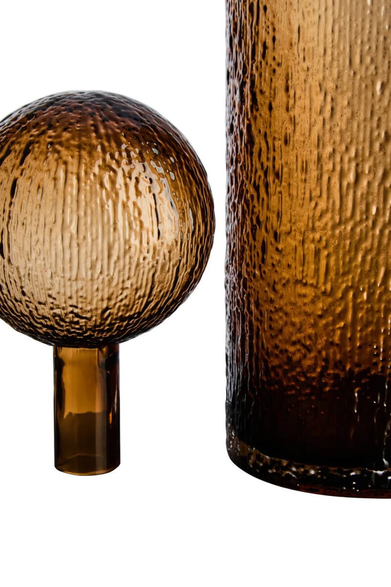 Esperance Accessories Galea Large Textured Brown Glass Bottle House of Isabella UK