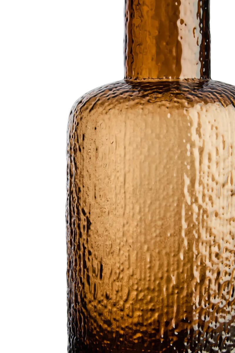Esperance Accessories Galea Small Textured Brown Glass Bottle House of Isabella UK