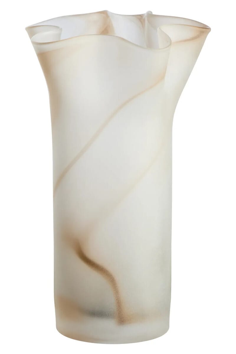 Esperance Accessories Galene Fluted Natural Glass Vase House of Isabella UK