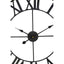 Esperance Accessories Genova 60cm Dia Black Metal Wall Clock House of Isabella UK