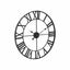 Esperance Accessories Genova 60cm Dia Black Metal Wall Clock House of Isabella UK