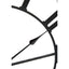Esperance Accessories Genova 60cm Dia Black Metal Wall Clock House of Isabella UK