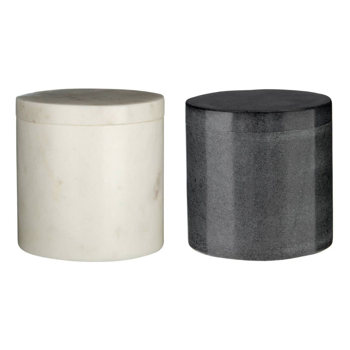 Esperance Accessories Kamal Dark Grey Marble Effect Cotton Jar House of Isabella UK