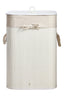 Esperance Accessories Kankyo White Bamboo Laundry Hamper House of Isabella UK