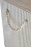 Esperance Accessories Kankyo White Bamboo Laundry Hamper House of Isabella UK