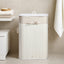 Esperance Accessories Kankyo White Bamboo Laundry Hamper House of Isabella UK