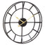 Esperance Accessories Kent 40cm Dia Small Black Finish Metal Wall Clock House of Isabella UK