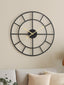 Esperance Accessories Kent 40cm Dia Small Black Finish Metal Wall Clock House of Isabella UK