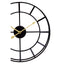 Esperance Accessories Kent 40cm Dia Small Black Finish Metal Wall Clock House of Isabella UK