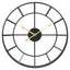 Esperance Accessories Kent 40cm Dia Small Black Finish Metal Wall Clock House of Isabella UK
