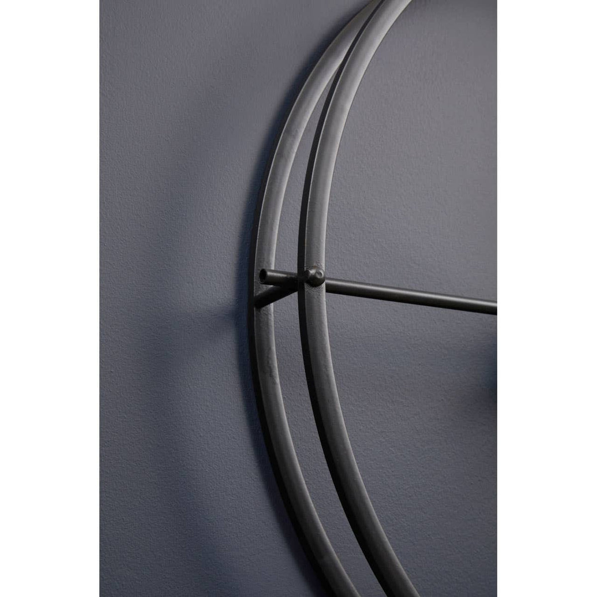 Esperance Accessories Kent 60cm Dia Large Black Finish Wall Clock House of Isabella UK