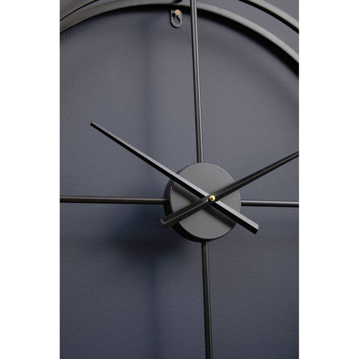 Esperance Accessories Kent 60cm Dia Large Black Finish Wall Clock House of Isabella UK