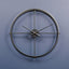 Esperance Accessories Kent 60cm Dia Large Black Finish Wall Clock House of Isabella UK