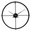 Esperance Accessories Kent 60cm Dia Large Black Finish Wall Clock House of Isabella UK