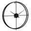Esperance Accessories Kent 60cm Dia Large Black Finish Wall Clock House of Isabella UK
