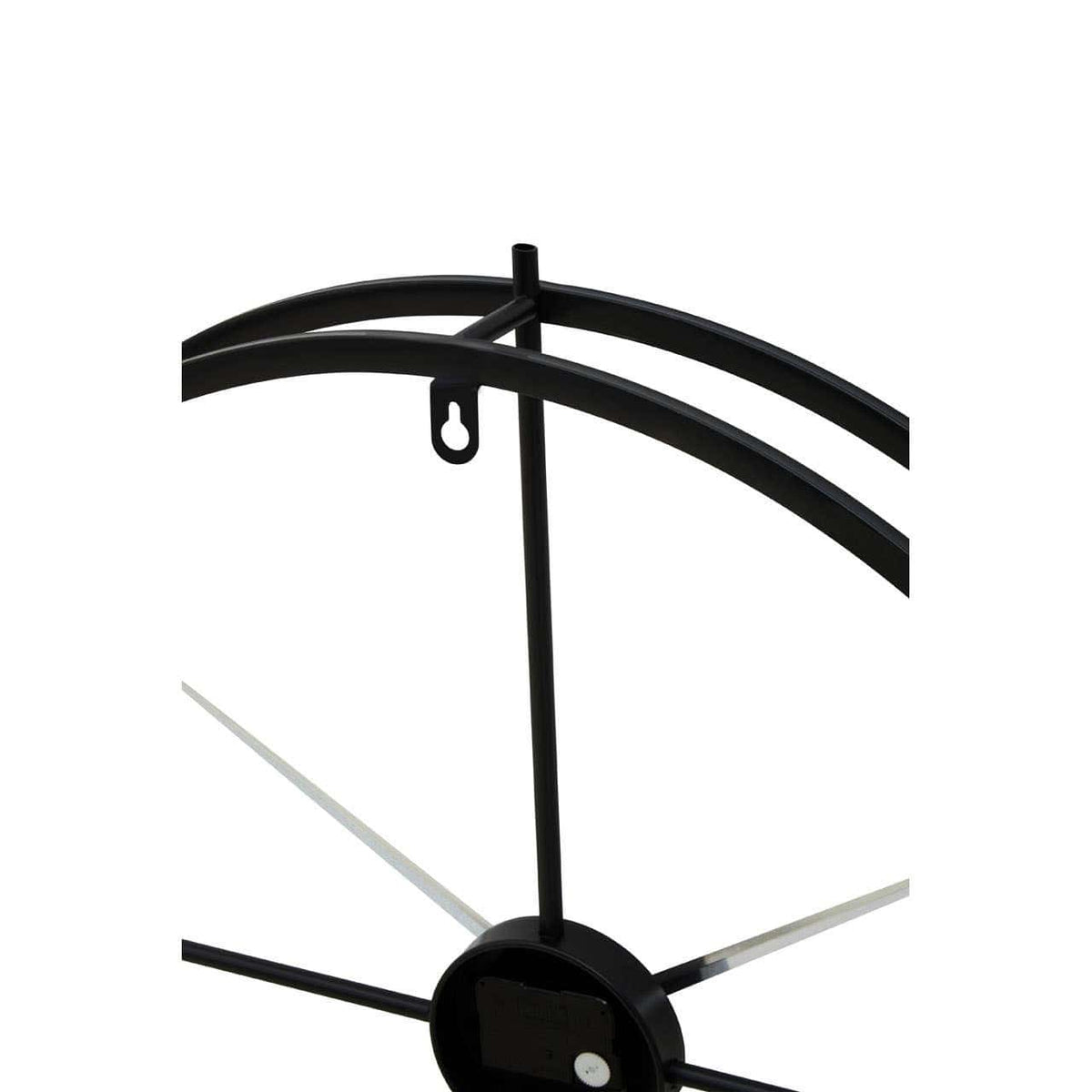 Esperance Accessories Kent 60cm Dia Large Black Finish Wall Clock House of Isabella UK