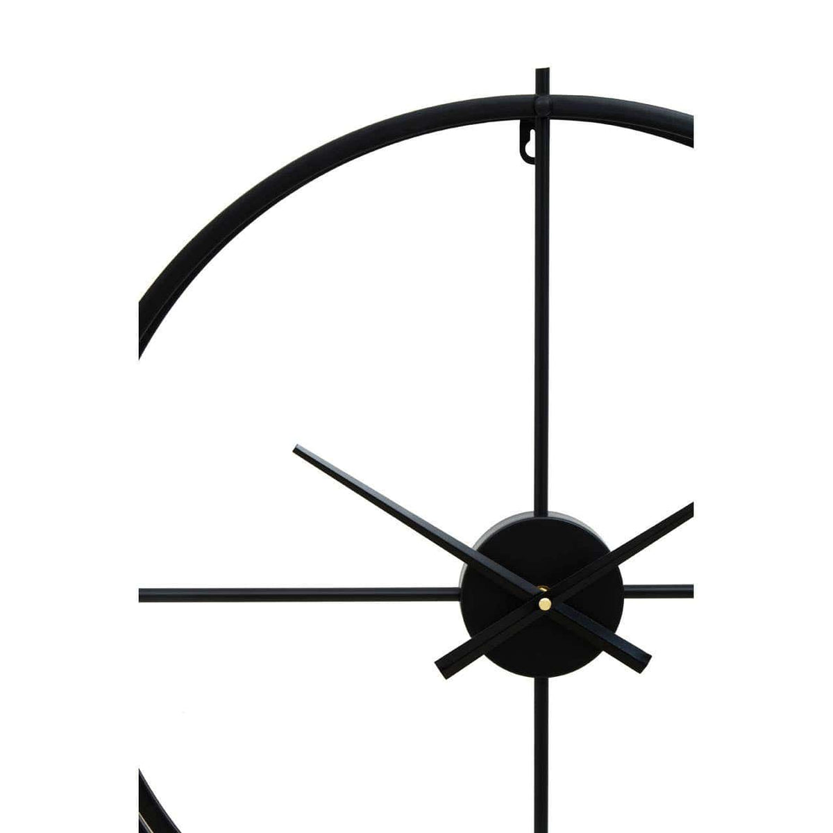 Esperance Accessories Kent 60cm Dia Large Black Finish Wall Clock House of Isabella UK